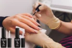 Professional manicure process using Kodi Base gel polish foundation