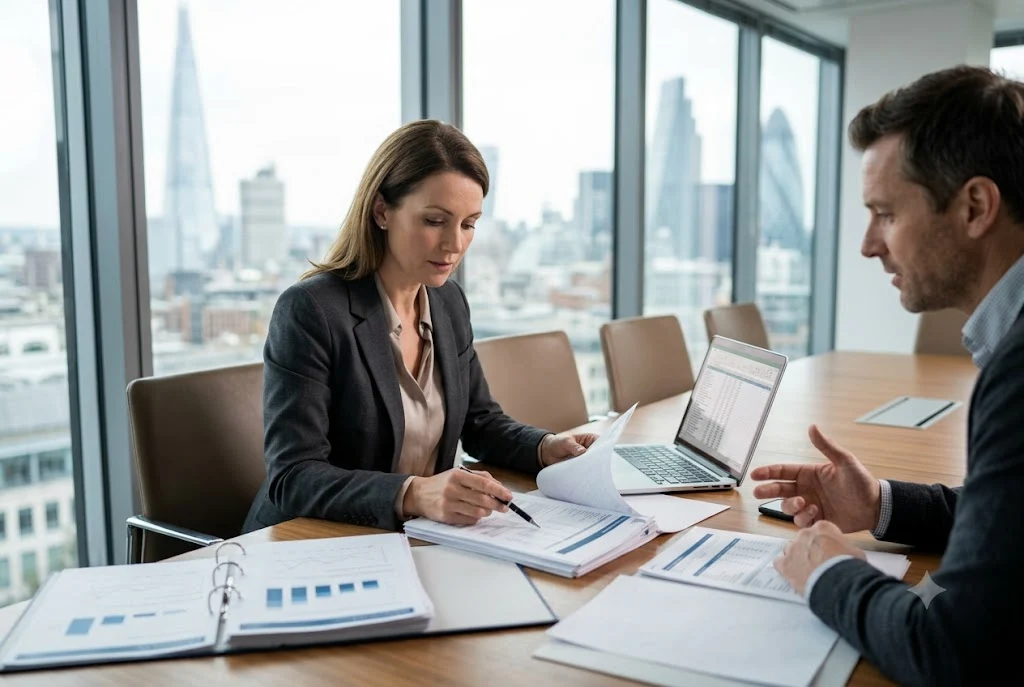 Investor evaluating options for buying a business in the UK