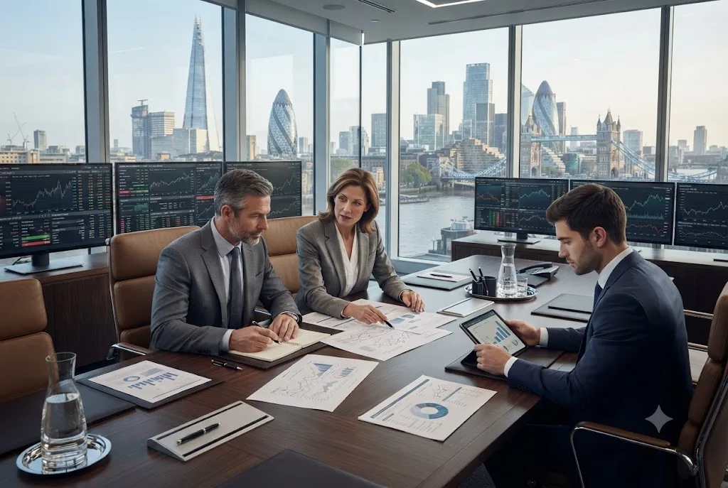 Investment banking professionals discussing what is investment banking and corporate transactions