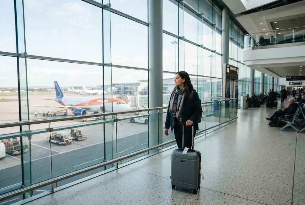 Bargain holidays from Belfast with a traveller preparing for an affordable trip abroad